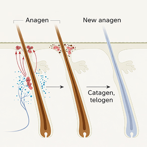 Stress-Induced Hair Greying Model